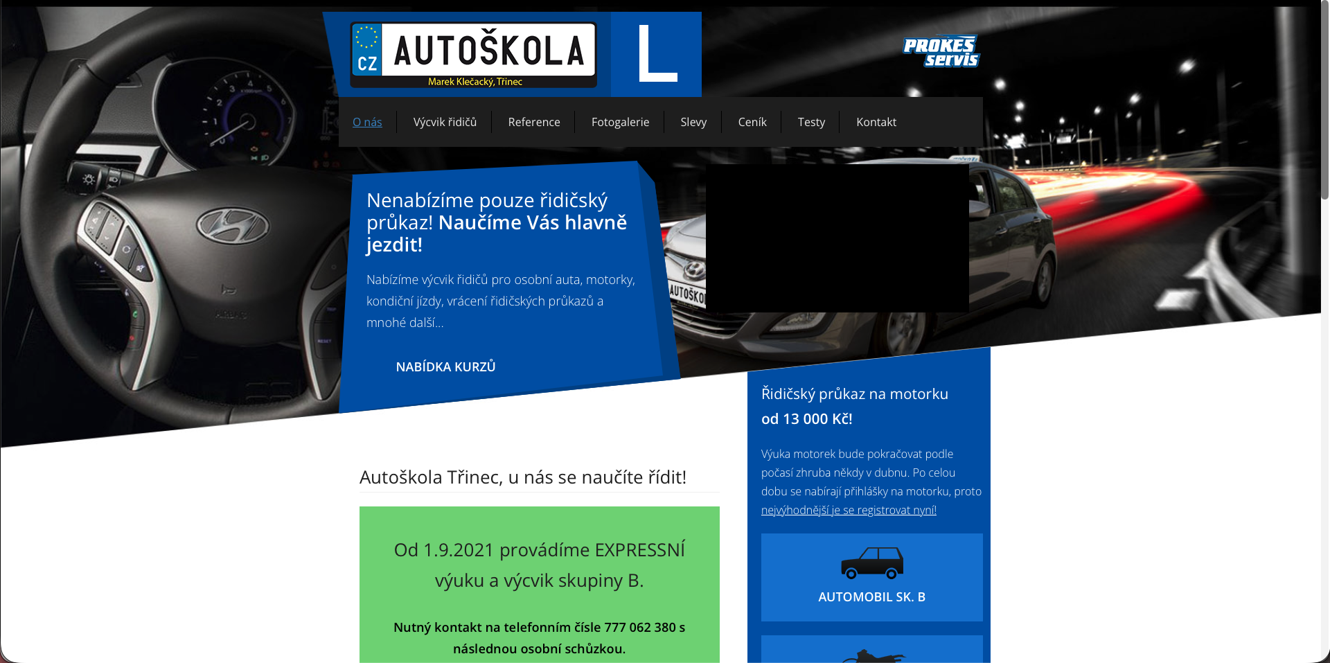 Původní statický vzhled